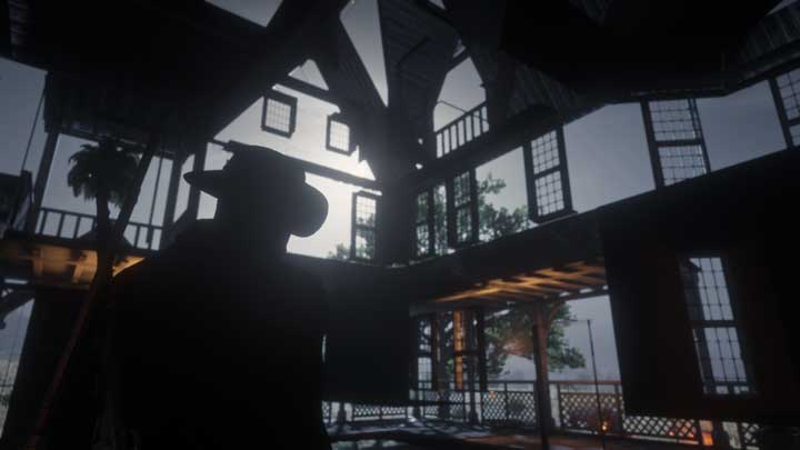 Typical view inside a building in RDR2 Online
